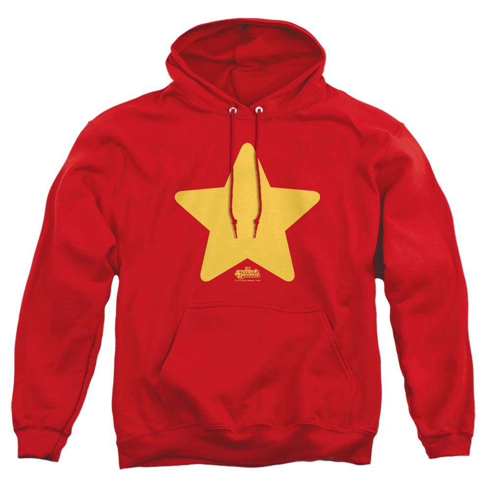 CN346-AFTH-4 Steven Universe Star Adult Pullover Hoodie, Red - Extra Large