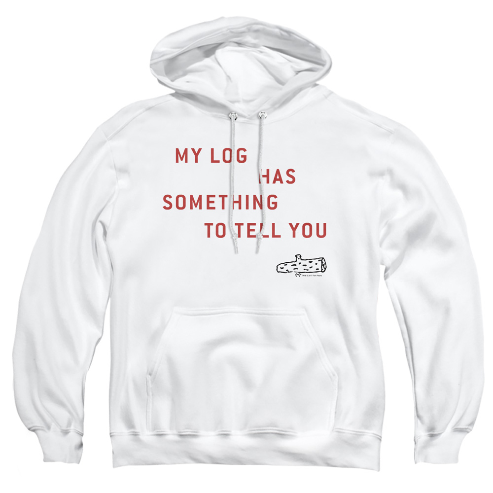 SHO566-AFTH-2 Twin Peaks My Log Adult Pullover Hoodie, White - Medium