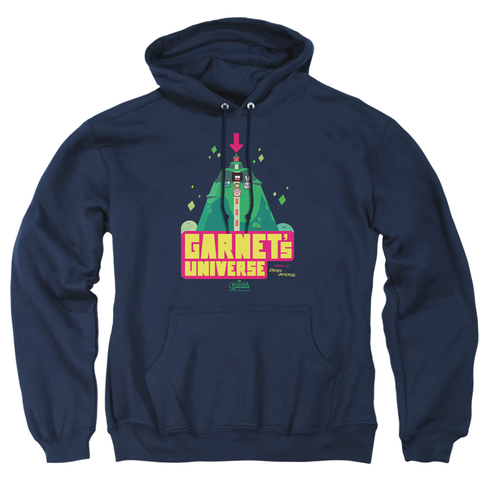 CN580-AFTH-1 Steven Universe Garnets Adult Pullover Hoodie, Navy - Small