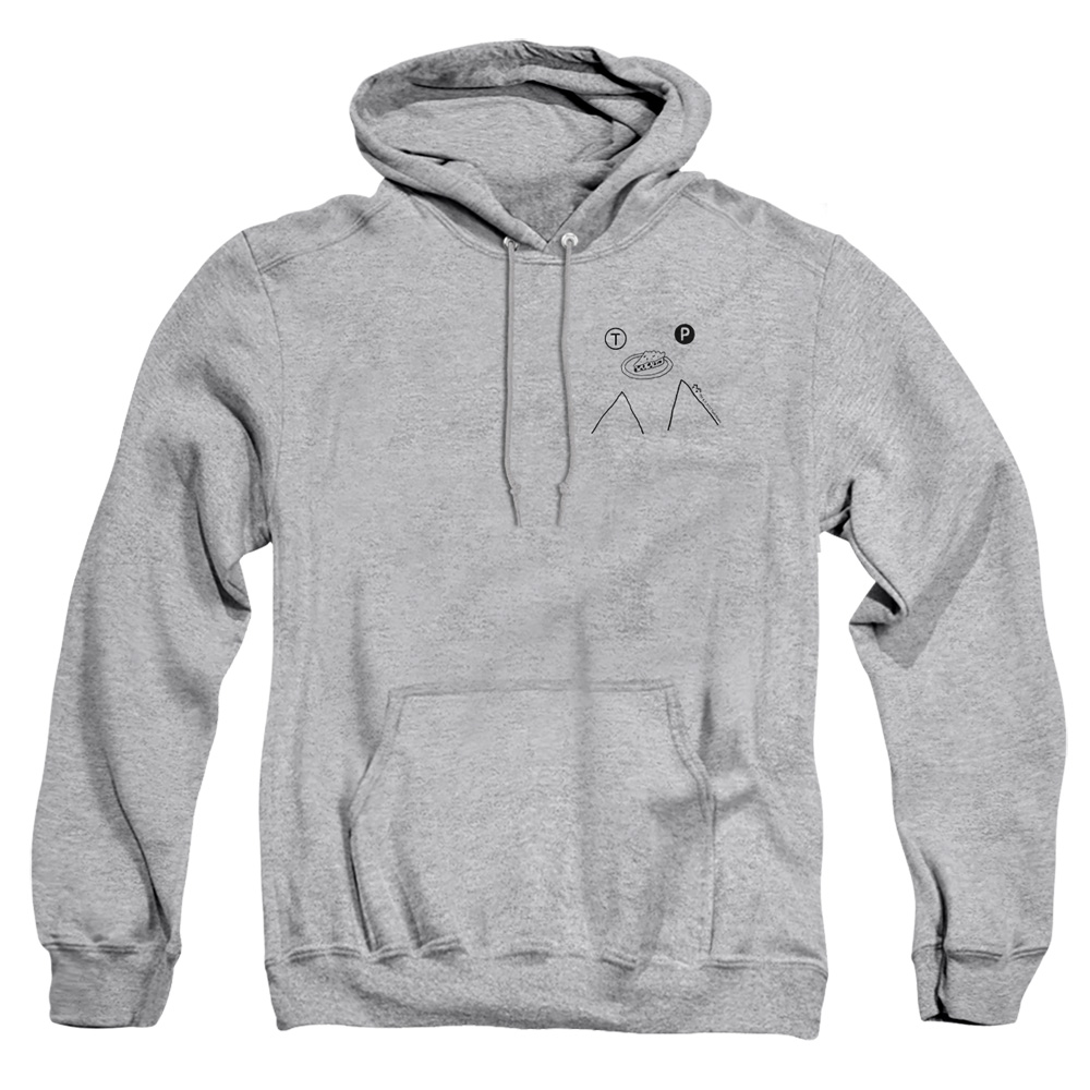 SHO563-AFTH-1 Twin Peaks Peak Pie Adult Pullover Hoodie, Athletic Heather - Small
