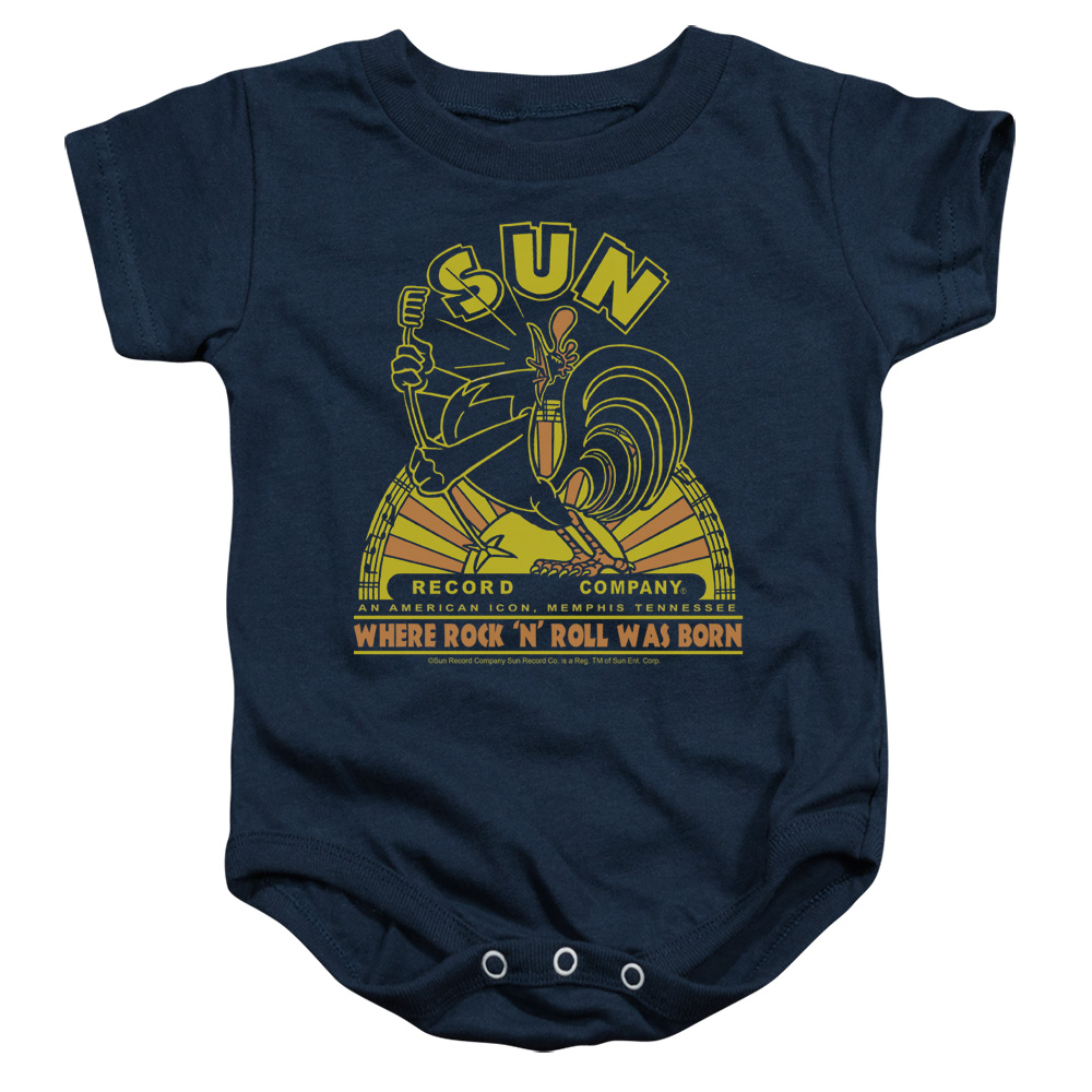 SUN143-SS-1 Sun Rooster Infant Snapsuit, Navy - Small - 6 Month