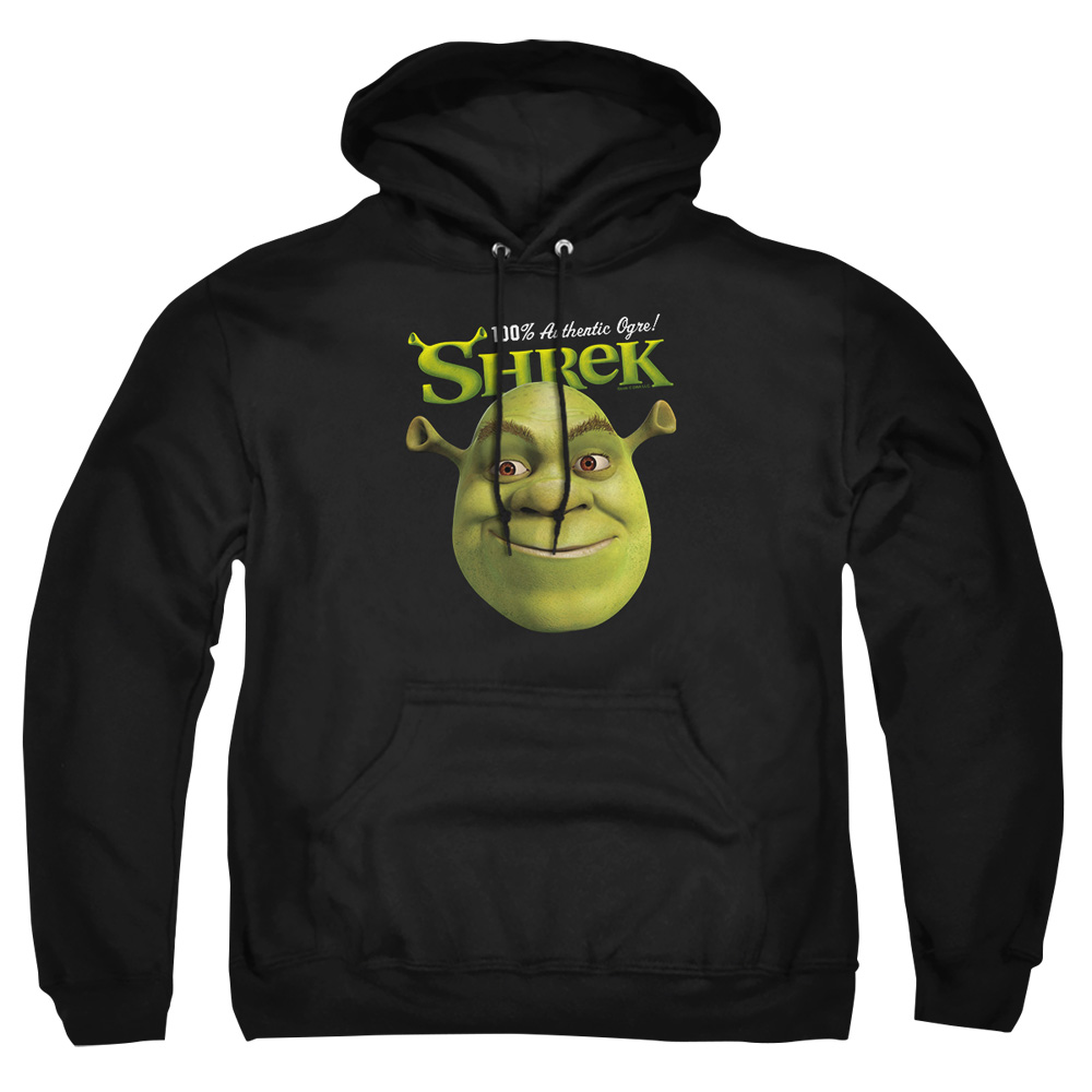 DRM175-AFTH-8 Shrek Authentic Adult Pullover Hoodie, Black - 5X