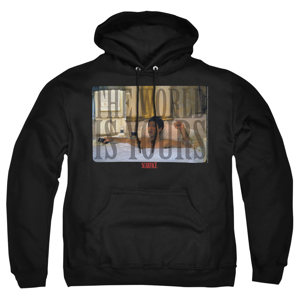UNI1002-AFTH-2 Scarface Bathtub Adult Pullover Hoodie, Black - Medium
