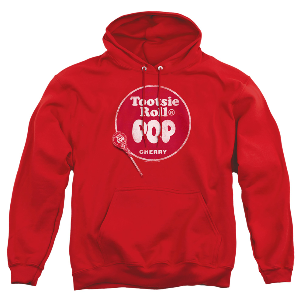 TR111-AFTH-6 Tootsie Roll Pop Logo Adult Pullover Hoodie, Red - 3X