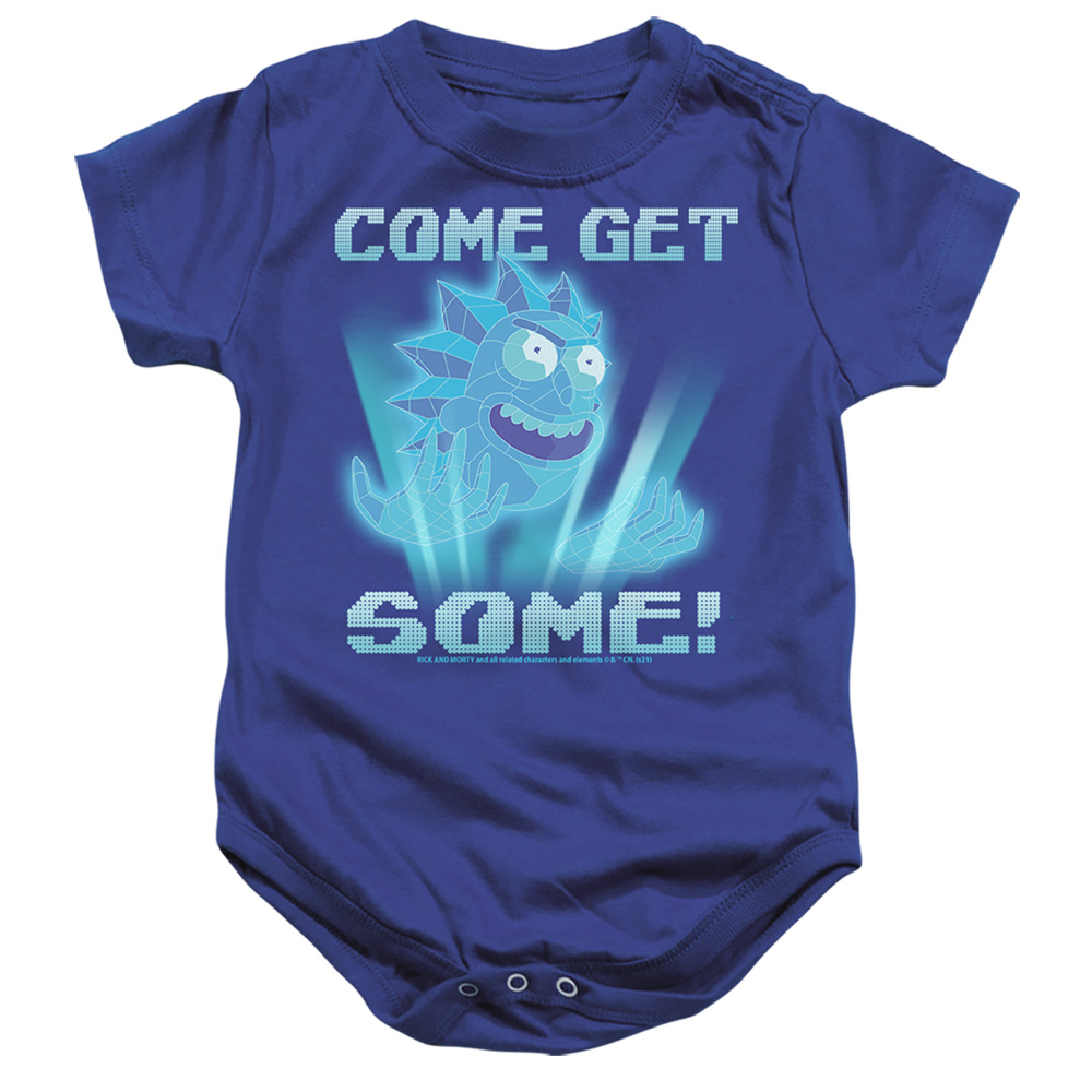 CN1957-SS-3 Rick & Morty Come Get Some Infant Snapsuit, Royal - Large - 18 Month