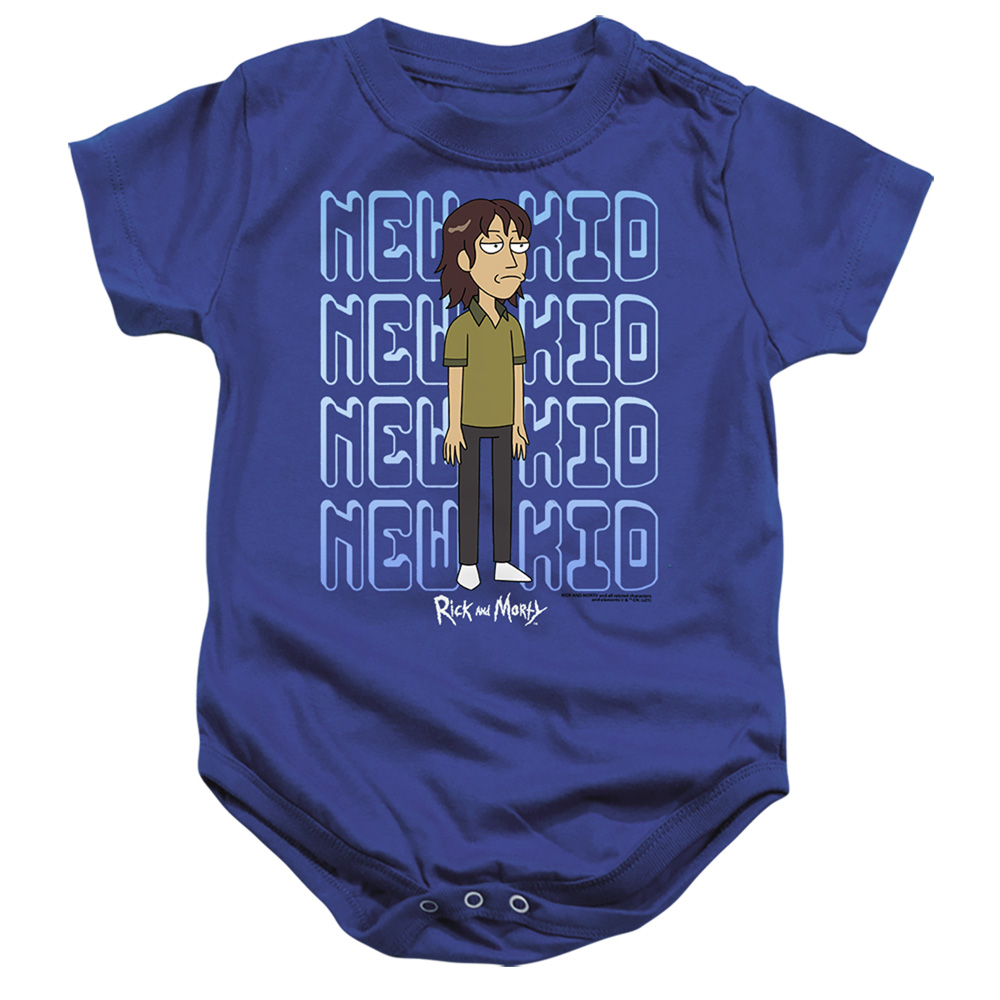 CN1958-SS-2 Rick & Morty Bruce Chutback Infant Snapsuit, Royal - Medium - 12 Month