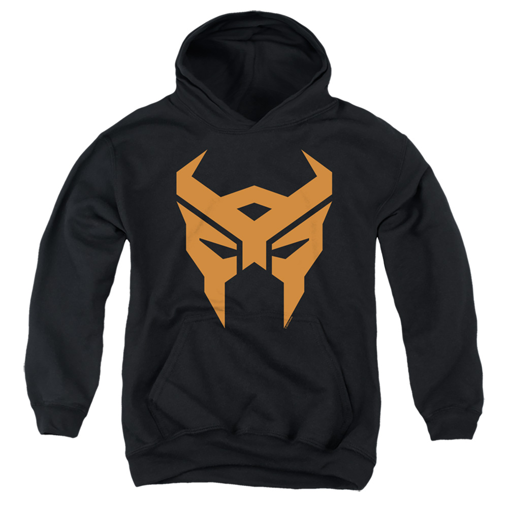 HBRO1354-YFTH-2 Transformers Terrorcon Logo Youth Hooded Sweatshirt, Black - Medium
