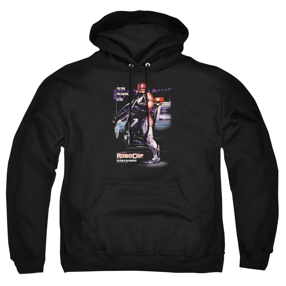 MGM105-AFTH-8 Robocop Poster Adult Pullover Hoodie, Black - 5X