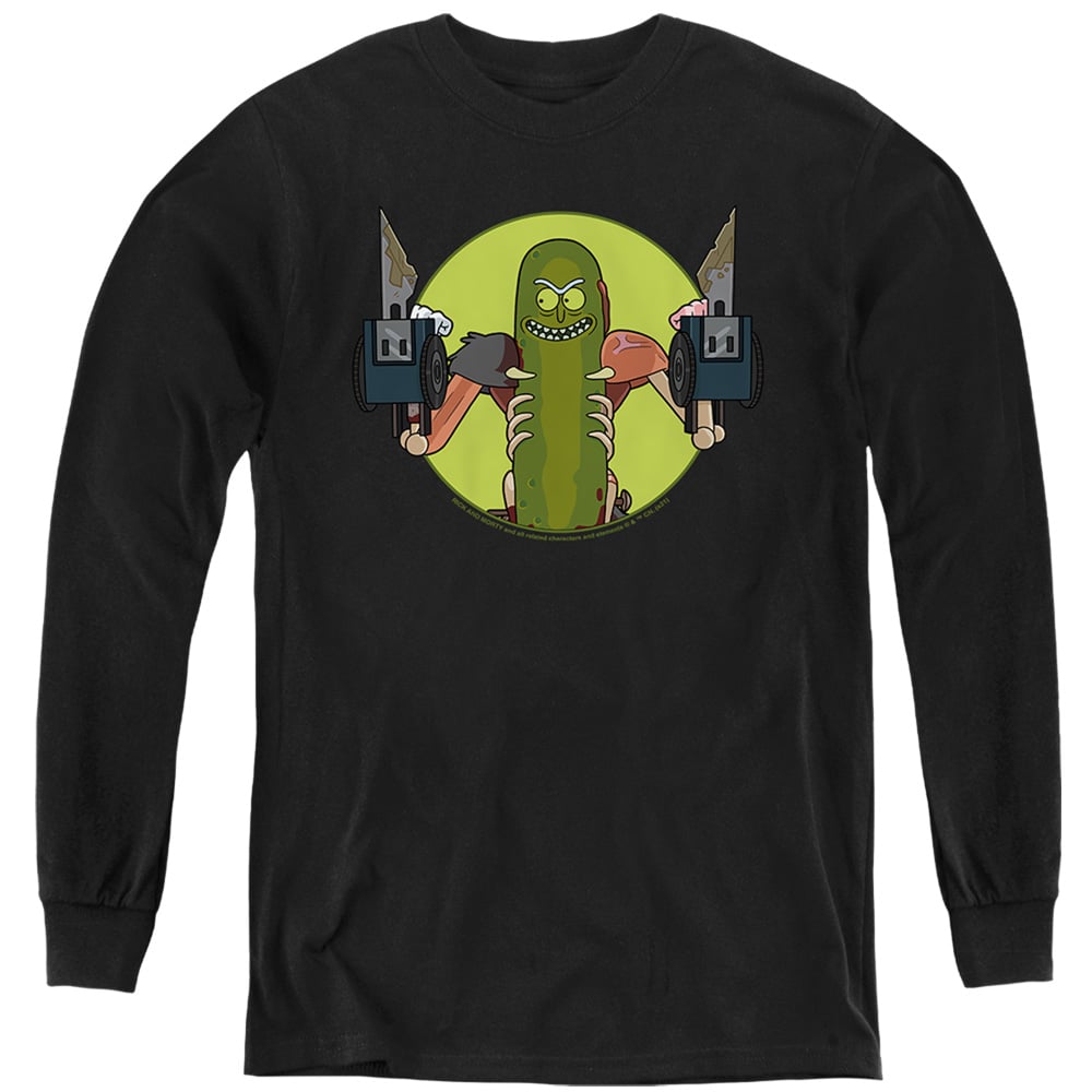 CN1819-YL-1 Rick & Morty I Love Myself Long Sleeve Youth T-Shirt, Black - Small