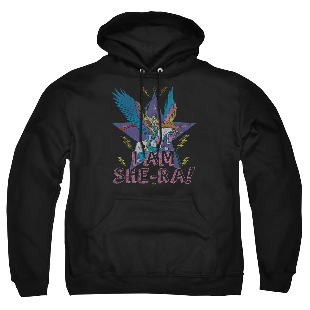 DRM231-AFTH-8 She-Ra I Am Adult Pullover Hoodie, Black - 5X