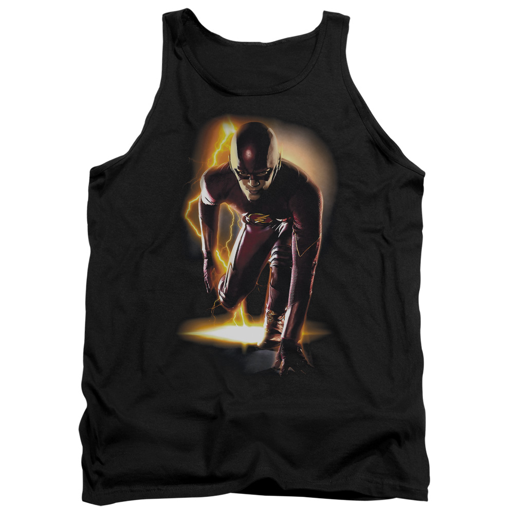 FLSH101-TK-4 The Flash Ready Adult Tank Top, Black - Extra Large