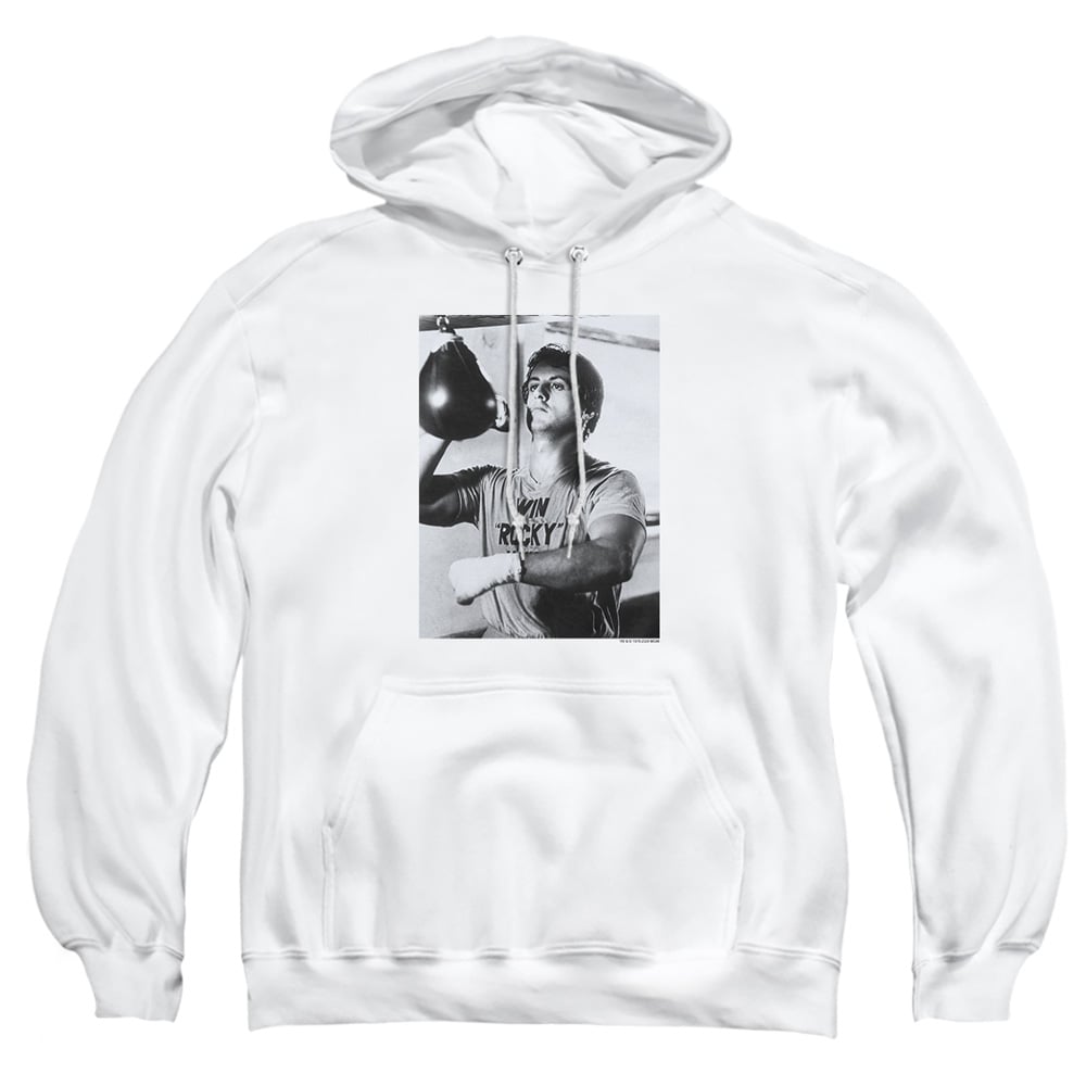 MGM225-AFTH-1 Rocky Square Adult Pullover Hoodie, White - Small