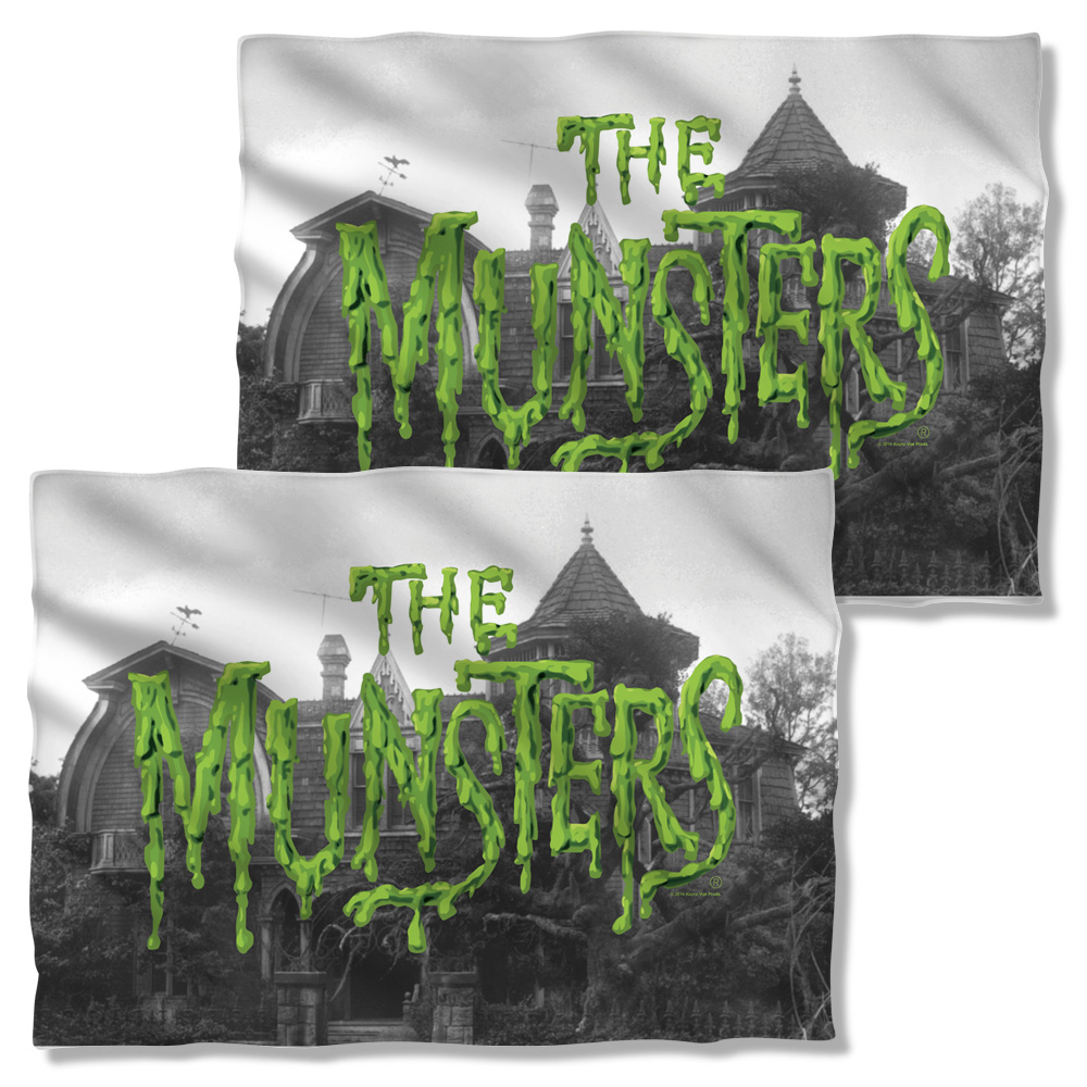 Picture of Trevco Sportswear NBC949FB-PLO1-0 20 x 28 in. The Munsters Logo Front Back Print Pillow Case&#44; White