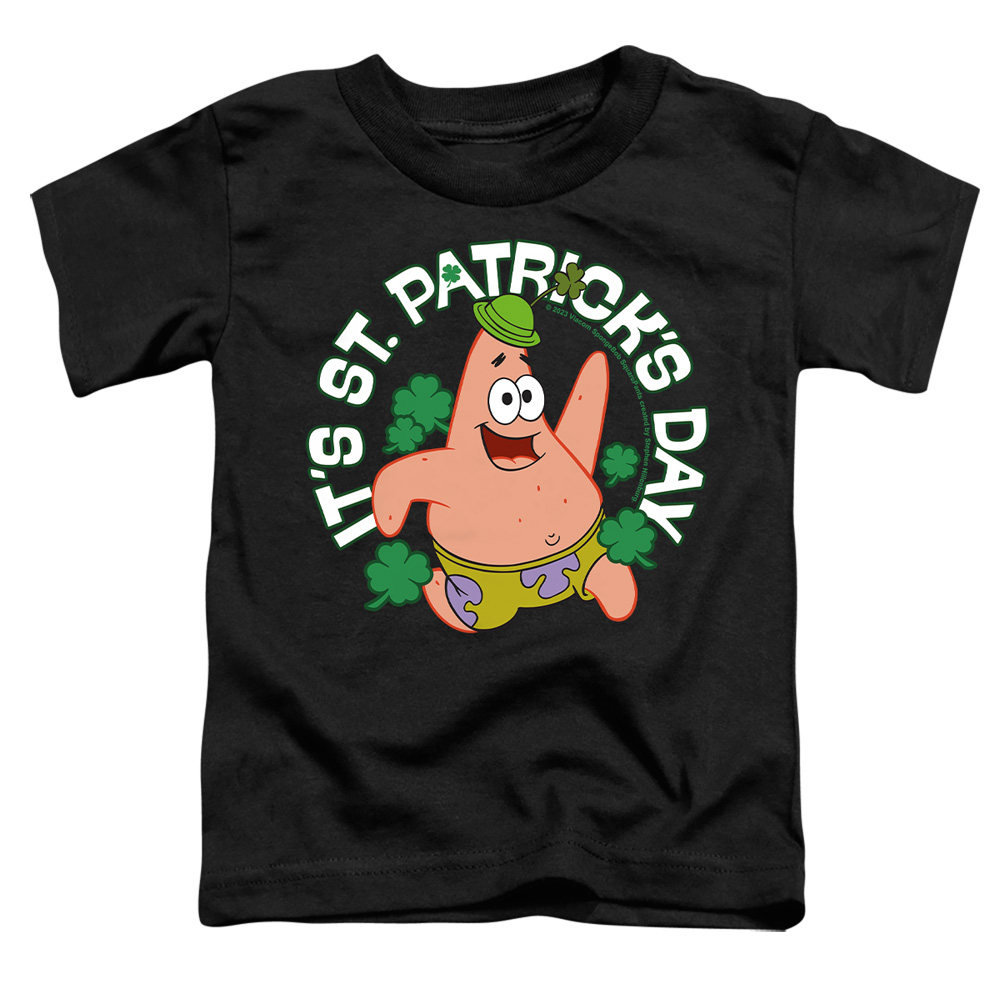 NICK10269SPD-TT-2 Spongebob Squarepants Its St. Patricks Day Toddler Short Sleeve T-Shirt, Kelly Green - Medium 3T
