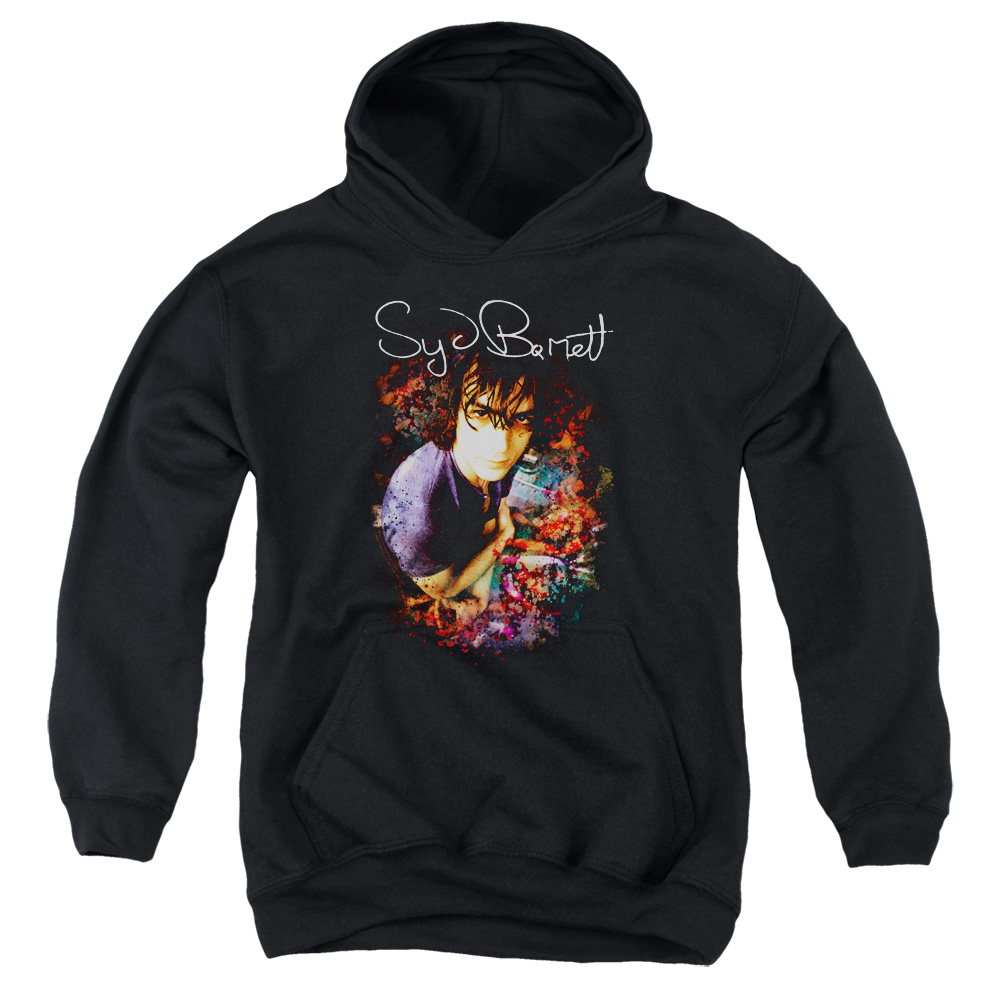 PERRY133-YFTH-1 Syd Barrett Madcap Syd Youth Hooded Sweatshirt, Black - Small