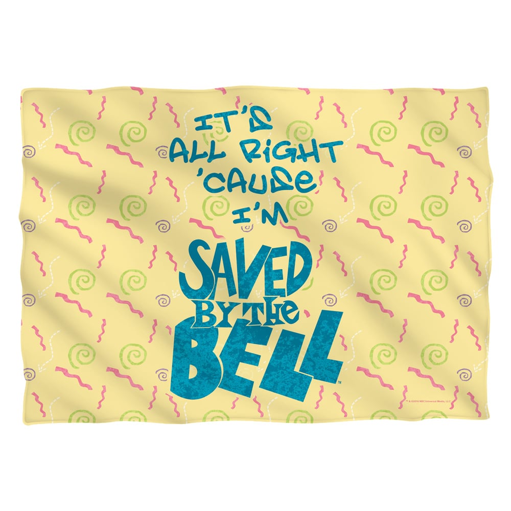 Picture of Trevco Sportswear NBC950-PLO1-0 20 x 28 in. Saved By The Bell All Right Pillow Case&#44; White