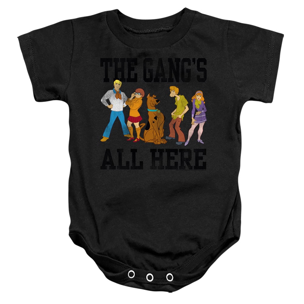 SD120-SS-4 Scooby Doo The Gang Infant Snapsuit, Black - Extra Large - 24 Month