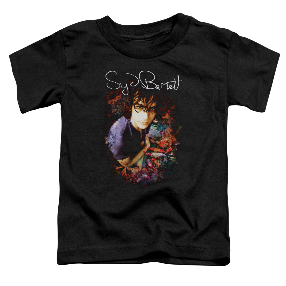 PERRY133-TT-1 Syd Barrett Madcap Syd Toddler Short Sleeve T-Shirt, Black - Small 2T