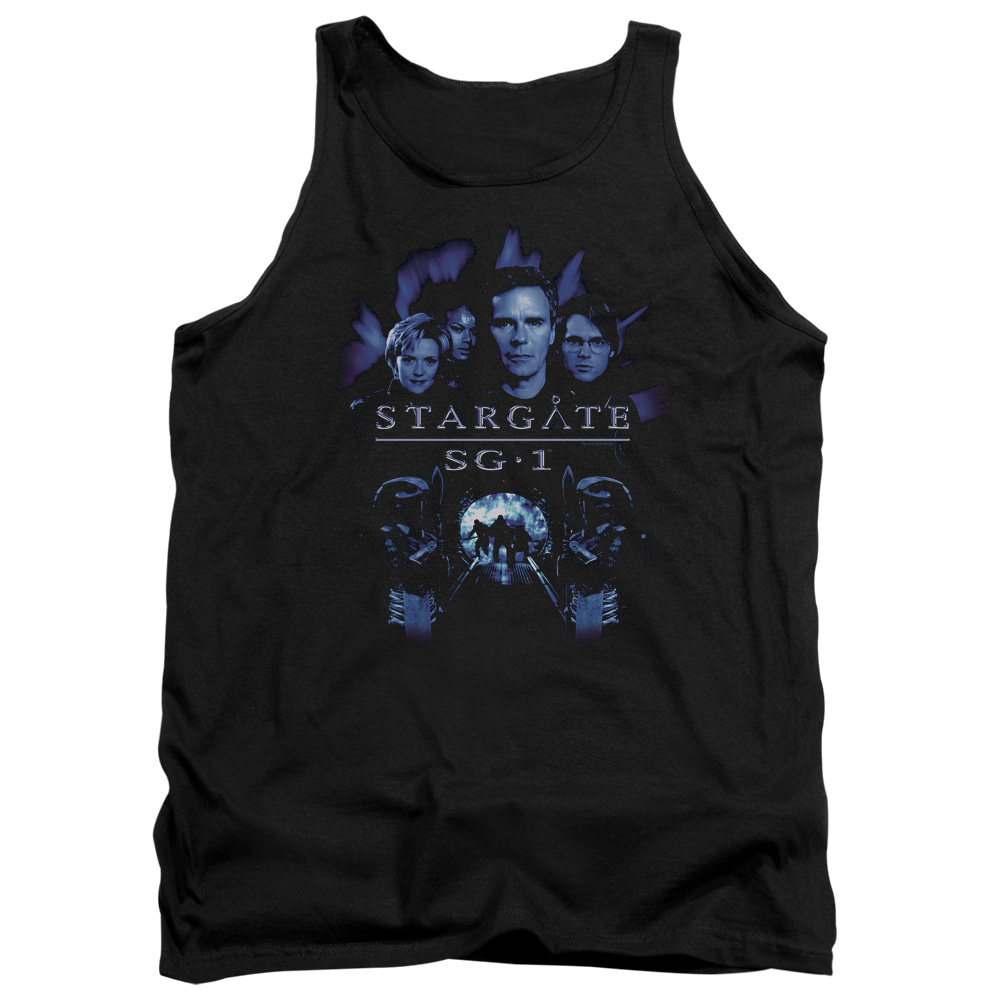SG145-TK-5 SG1 Stargate Command Adult Tank Top, Black - 2X