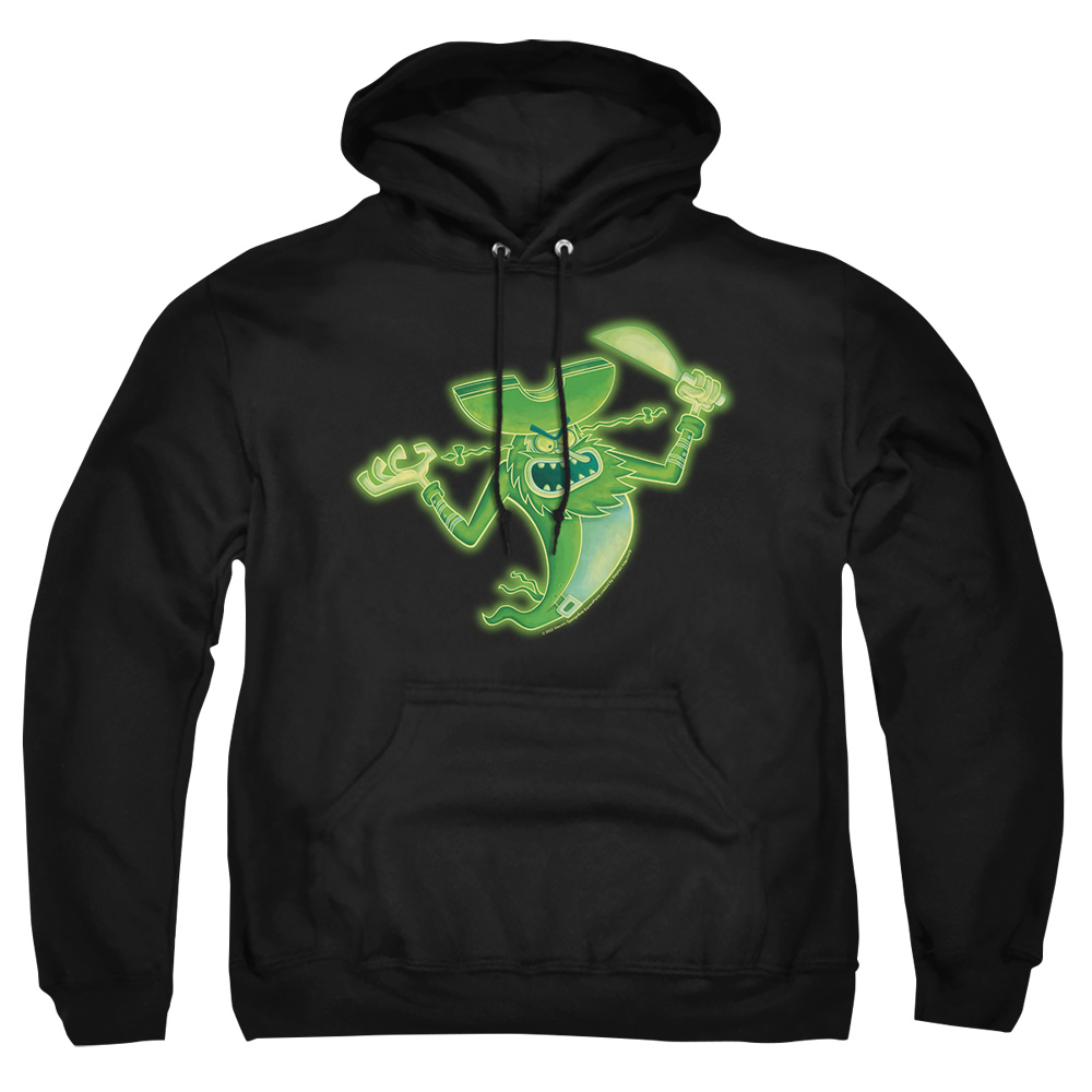 NICK448-AFTH-2 Spongebob The Flying Dutchman Adult Pullover Hoodie, Black - Medium