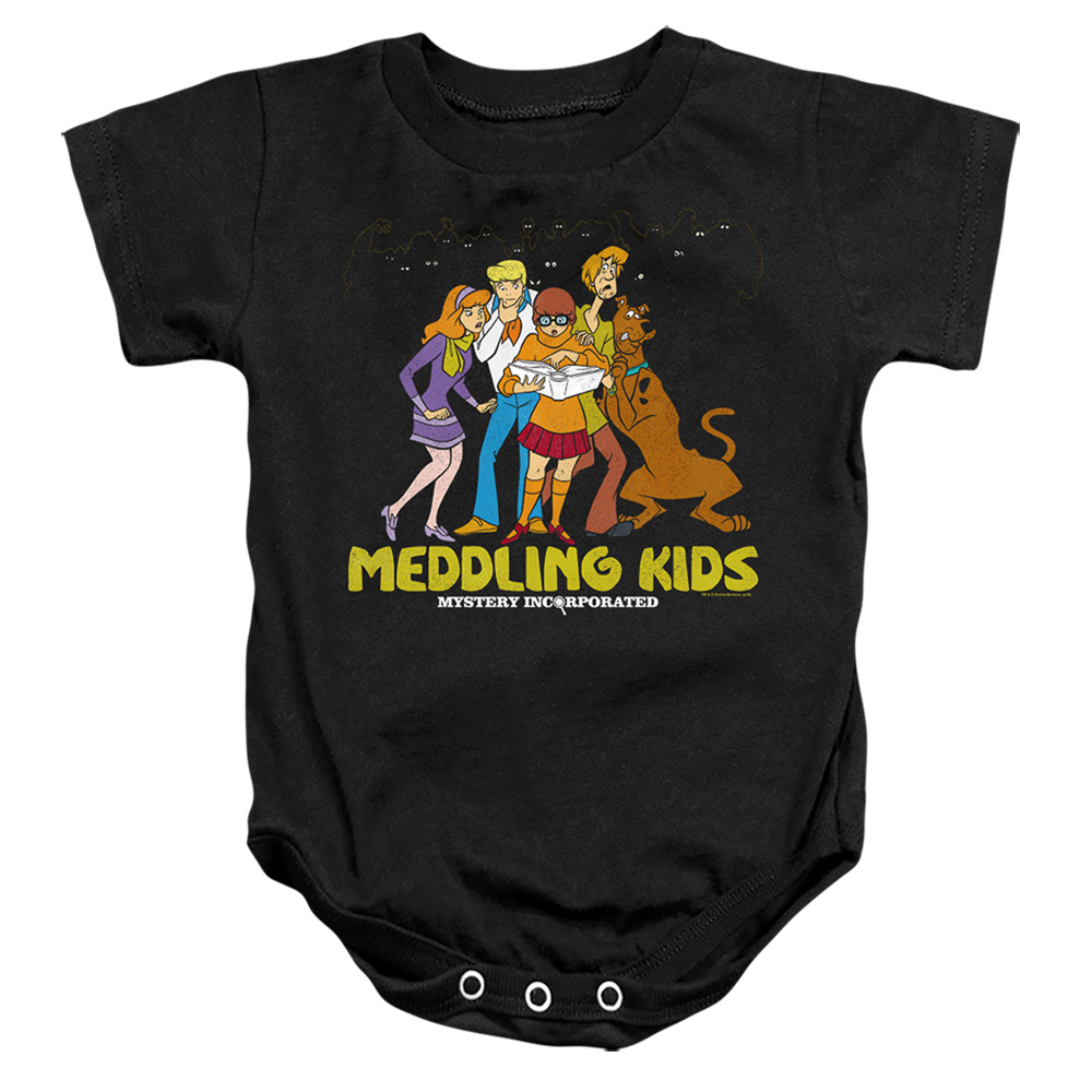 SD125-SS-2 Scooby Doo Meddling Kids Infant Snapsuit, Black - Medium - 12 Month