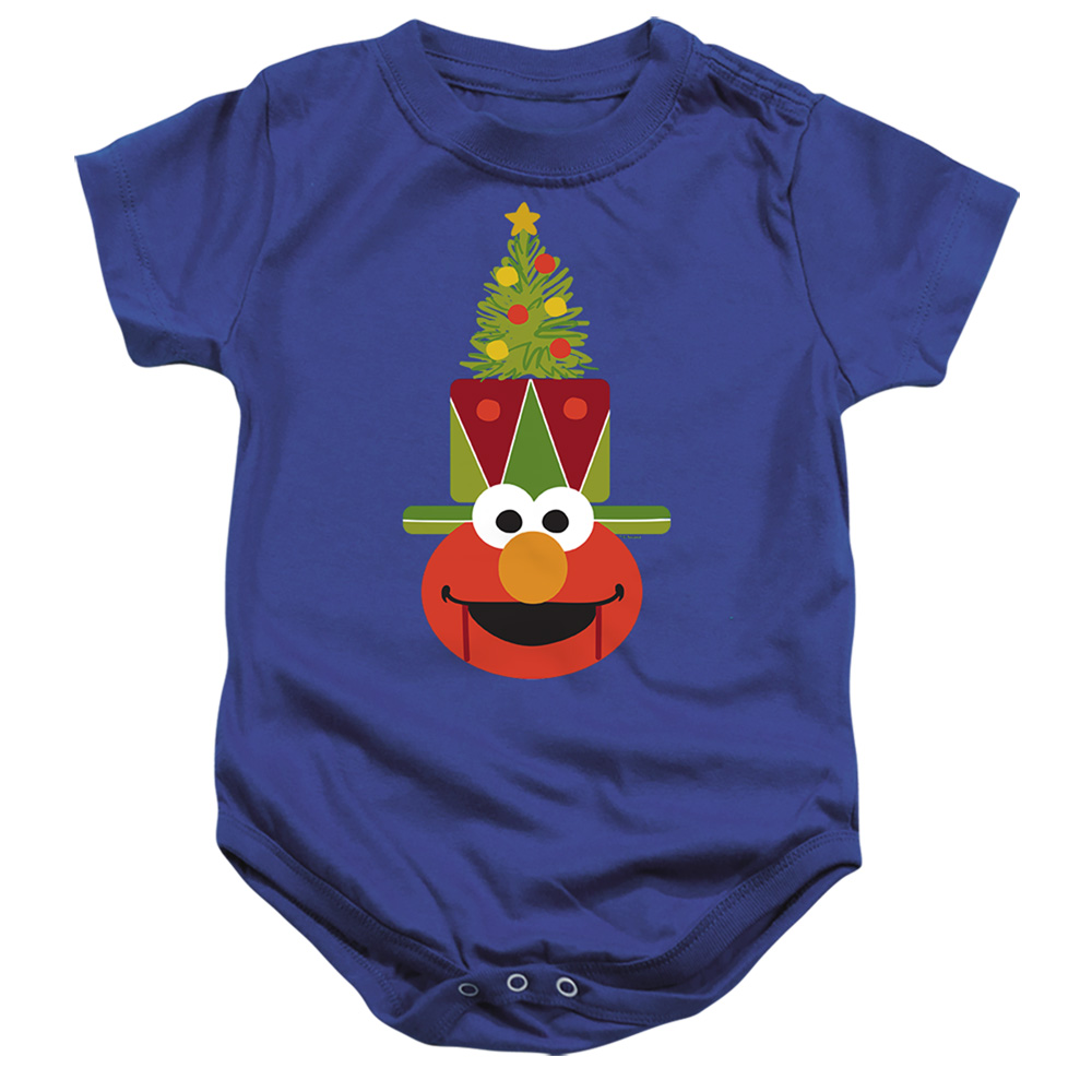 SST10077-SS-2 Sesame Street Christmas Nutcracker Elmo Infant Snapsuit, Royal - Medium - 12 Month