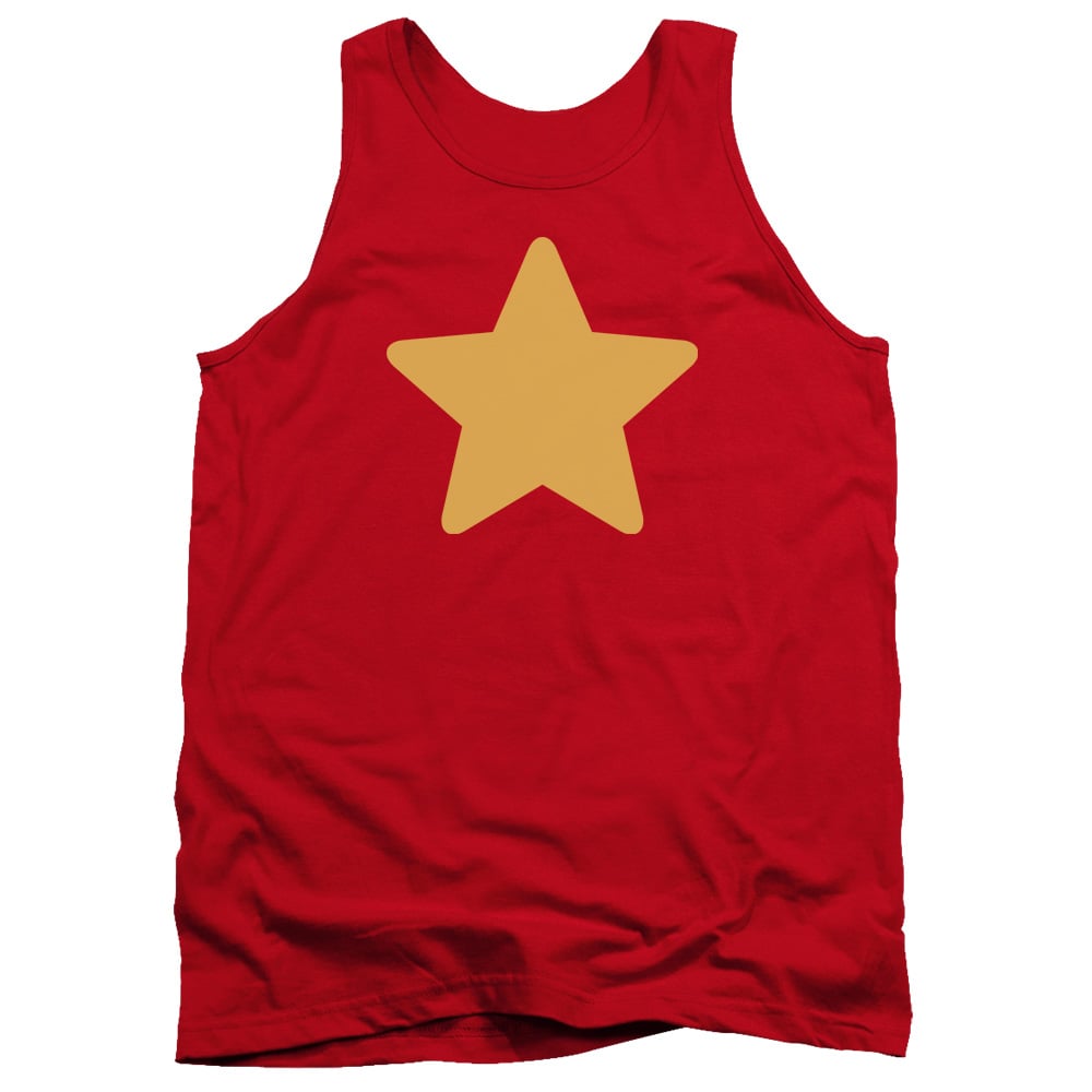 CN346-TK-2 Steven Universe Star Adult Tank Top, Red - Medium