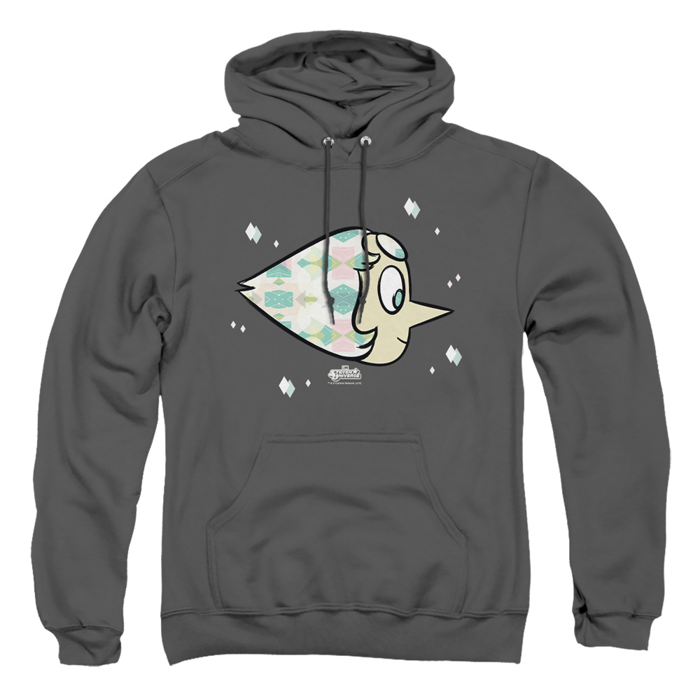 CN444-AFTH-4 Steven Universe Pearl Adult Pullover Hoodie, Charcoal - Extra Large