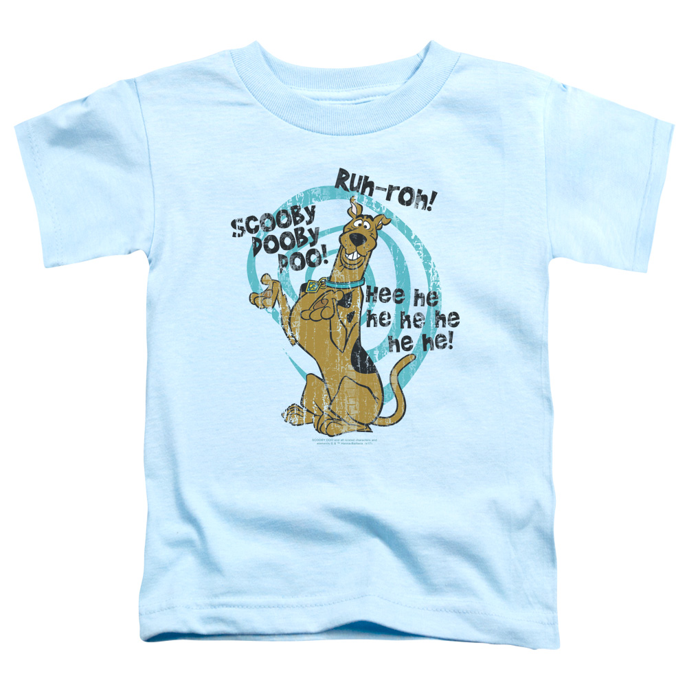 SD102-TT-2 Scooby Doo Quoted Toddler Short Sleeve T-Shirt, Light Blue - Medium 3T