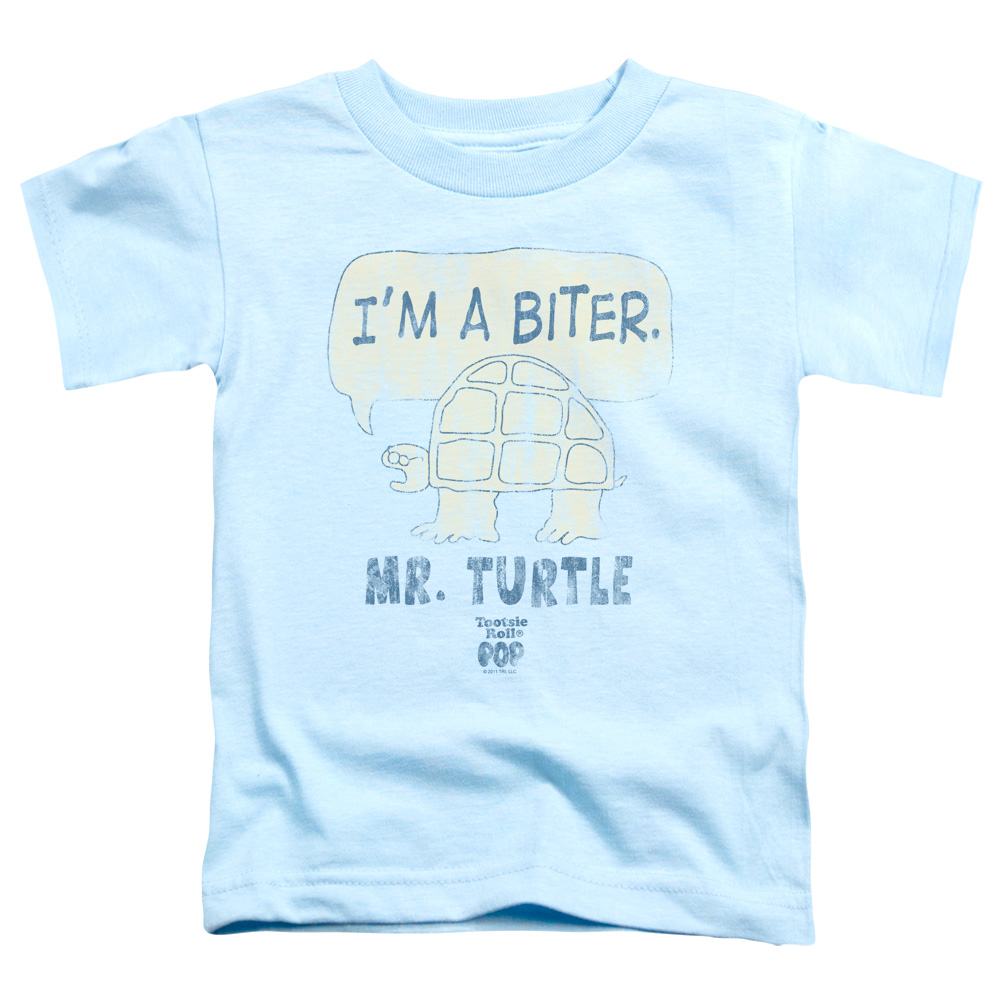 TR118-TT-2 Tootsie Roll Im A Biter Toddler Short Sleeve T-Shirt, Light Blue - Medium 3T