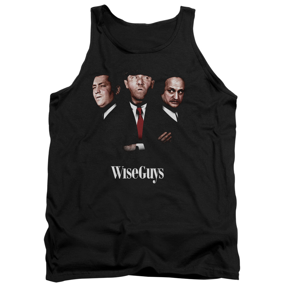 TTS146-TK-2 Three Stooges Wiseguys Adult Tank Top, Black - Medium