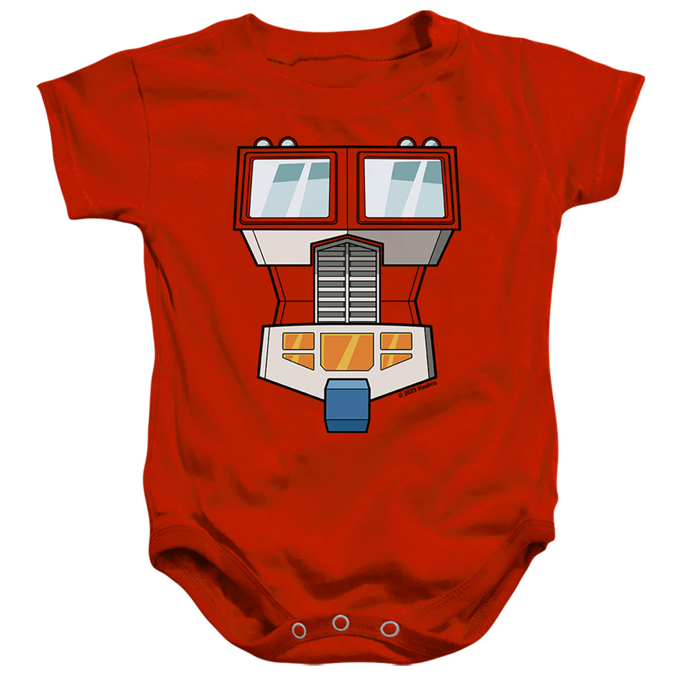 HBRO10367-SS-1 Transformers Optimus Prime Costume Infant Snapsuit, Red - Small - 6 Month