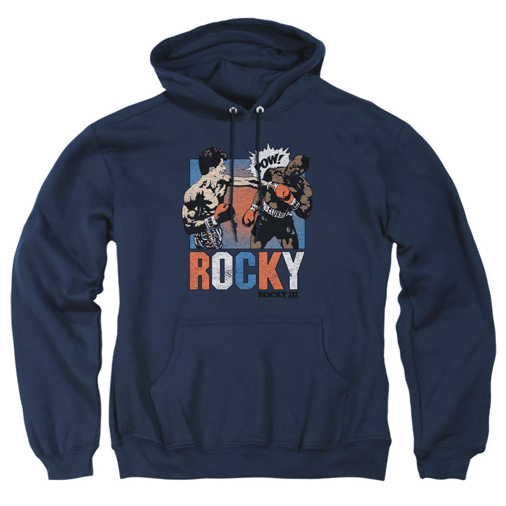 MGM244B-AFTH-4 Rocky Pow Adult Pullover Hoodie, Navy - Extra Large