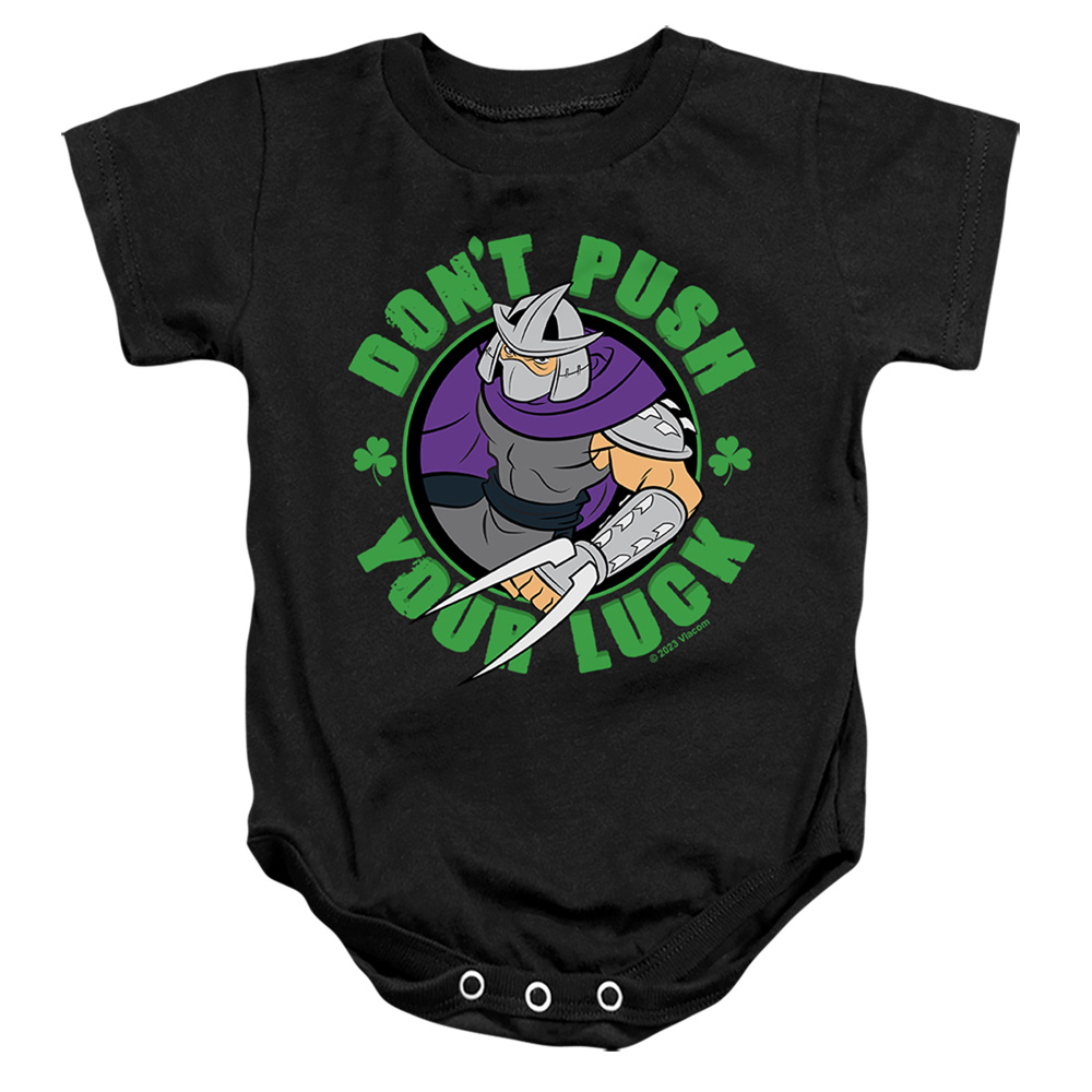 NICK10264SPD-SS-3 Teenage Mutant Ninja Turtles St. Patricks Day Shredder Luck Infant Snapsuit, Black - Large - 18 Month
