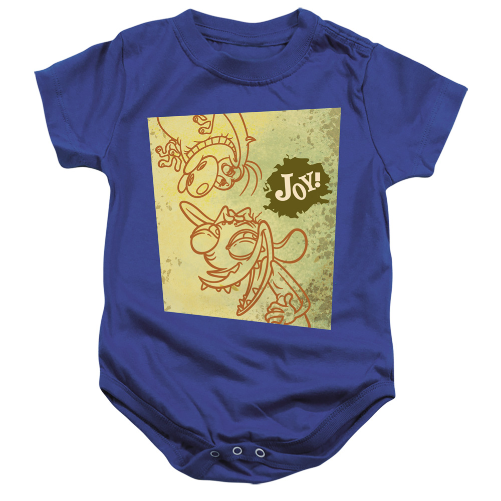 NICK263-SS-4 Ren & Stimpy Joy Infant Snapsuit, Royal - Extra Large - 24 Month