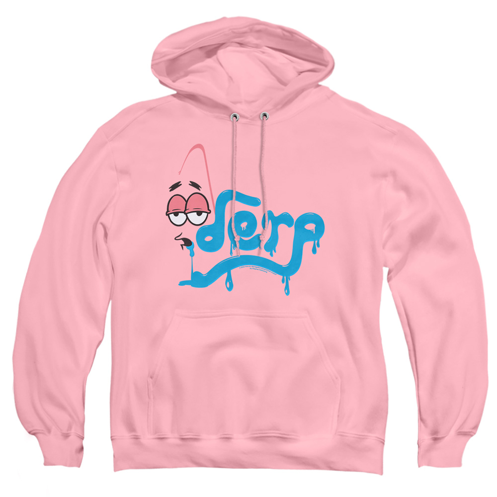 NICK359-AFTH-3 Spongebob Derp Adult Pullover Hoodie, Pink - Large