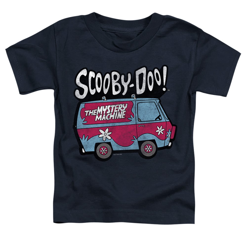 SD493-TT-2 Scooby Doo Mystery Machine 1 Toddler Short Sleeve T-Shirt, Navy - Medium 3T