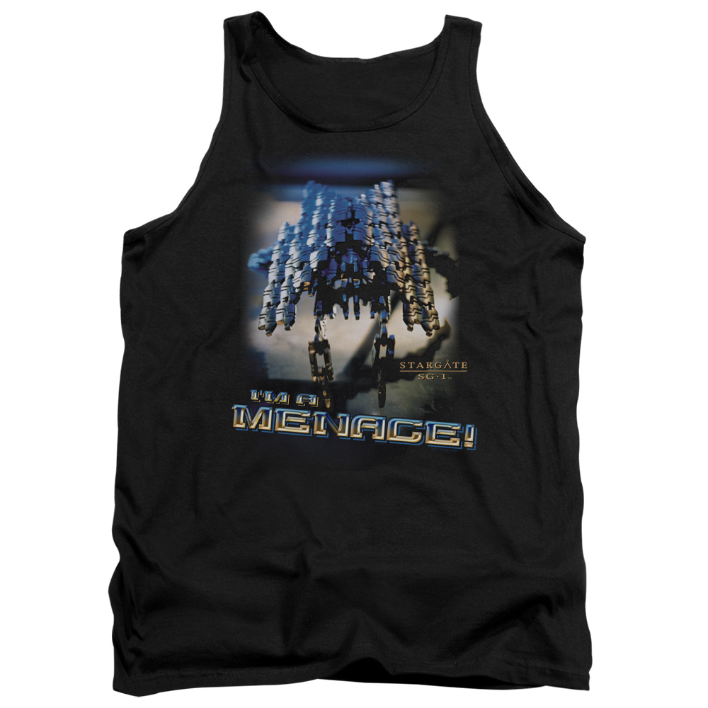 SG158-TK-2 SG1 Menace Adult Tank Top, Black - Medium