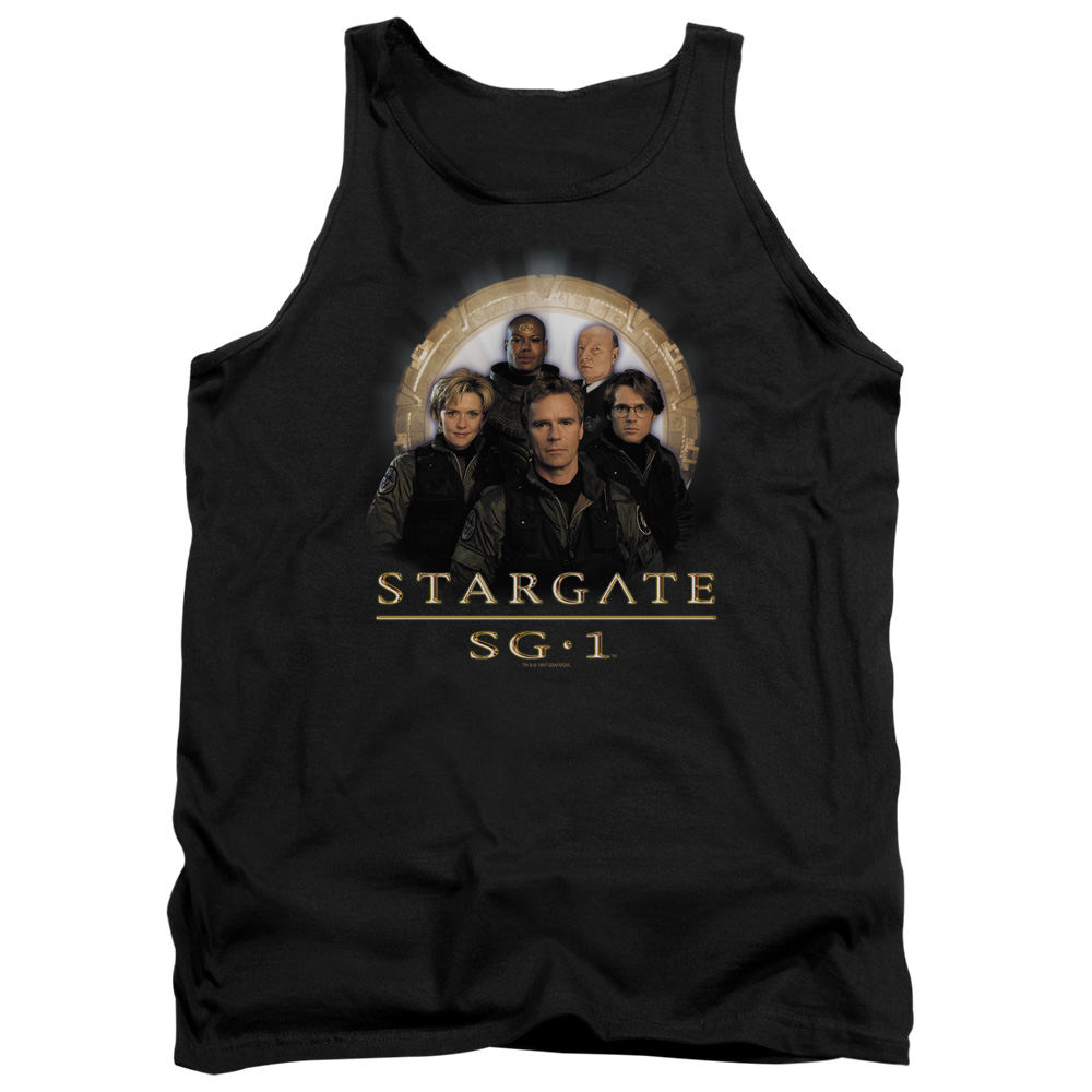 SG106-TK-4 SG1 Team Adult Tank Top, Black - Extra Large