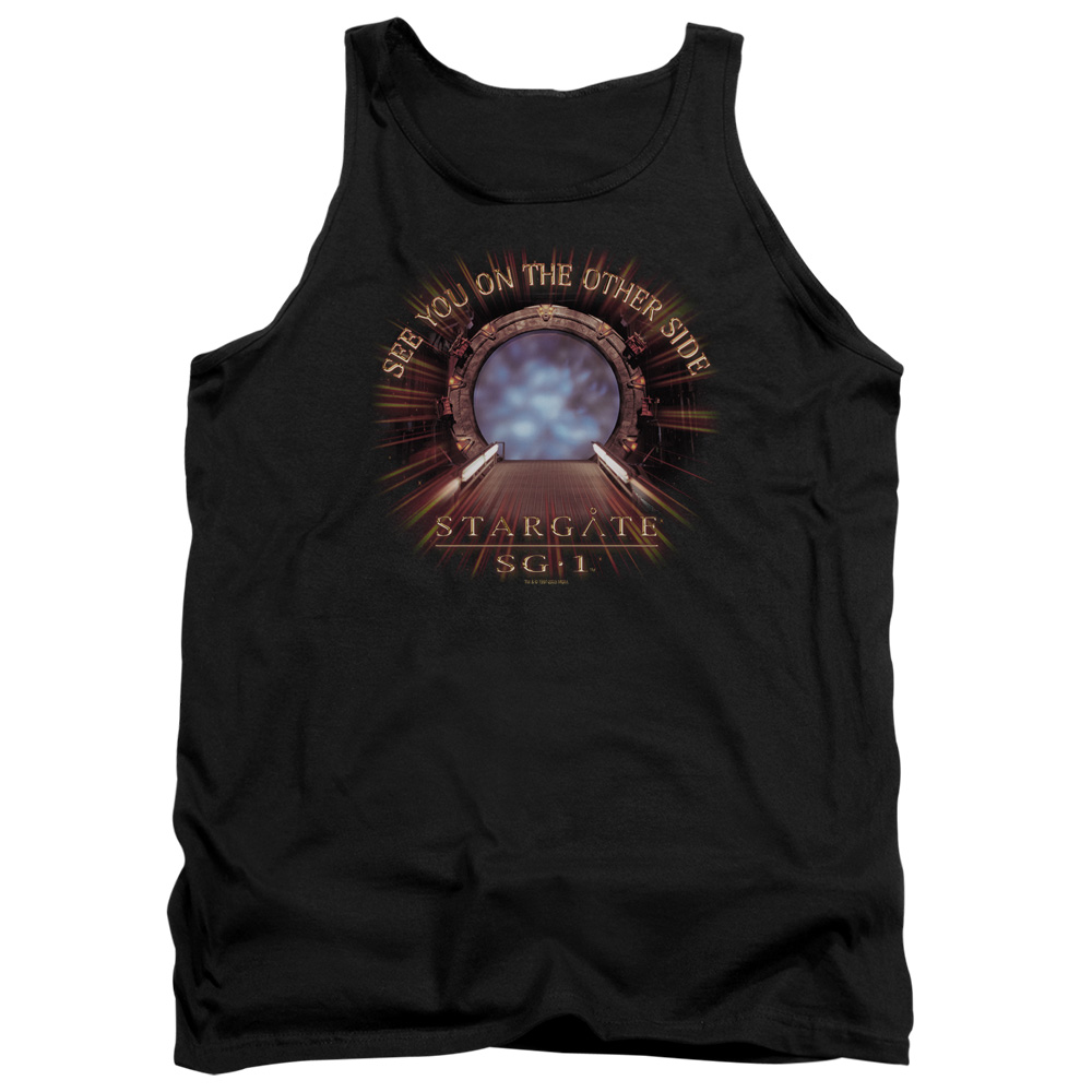SG117-TK-2 SG1 Other Side Adult Tank Top, Black - Medium