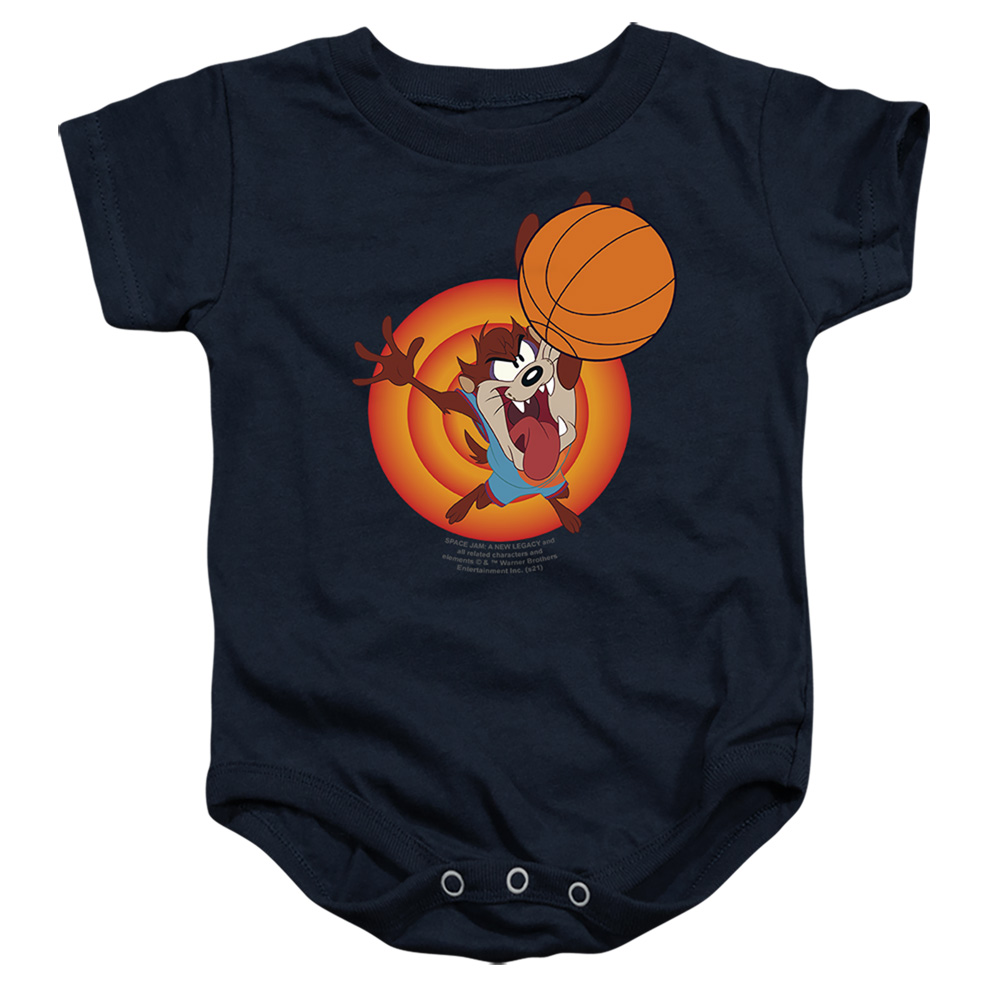 WBM1604-SS-4 Space Jam 2 Taz Slam Infant Snapsuit, Navy - Extra Large - 24 Month