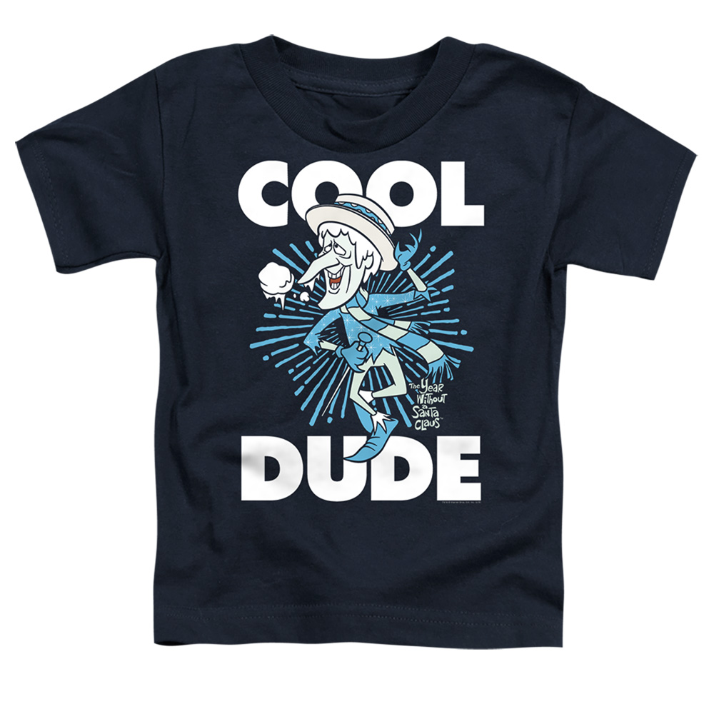 WBT714-TT-3 The Year Without A Santa Claus Cool Dude Toddler Short Sleeve T-Shirt, Black - Large 4T