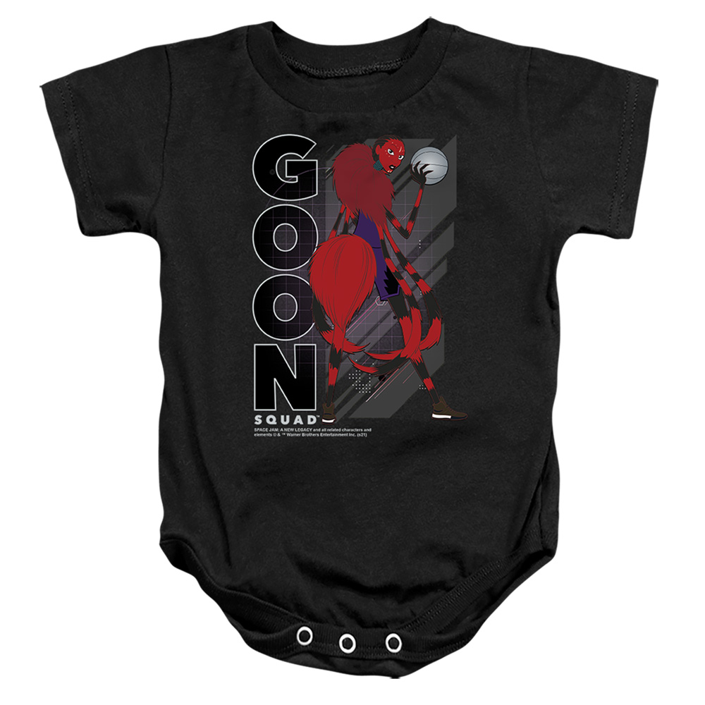 WBM1608-SS-4 Space Jam 2 Arachnneka Infant Snapsuit, Black - Extra Large - 24 Month