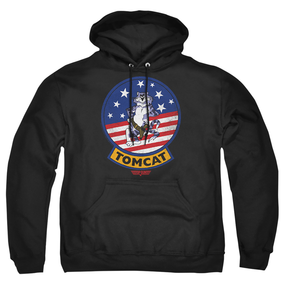 PAR732-AFTH-4 Top Gun Tomcat Sigil Adult Pullover Hoodie, Black - Extra Large