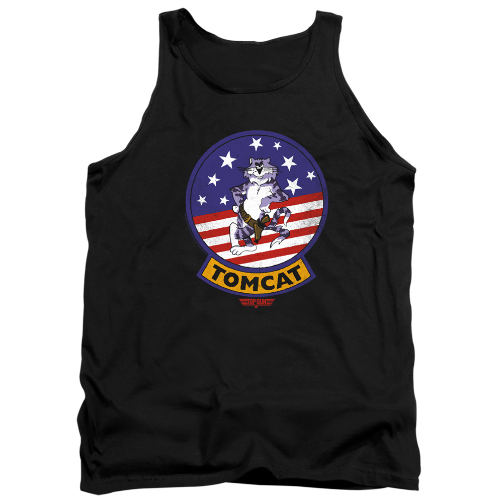 PAR732-TK-2 Top Gun Tomcat Sigil Adult Tank Top, Black - Medium