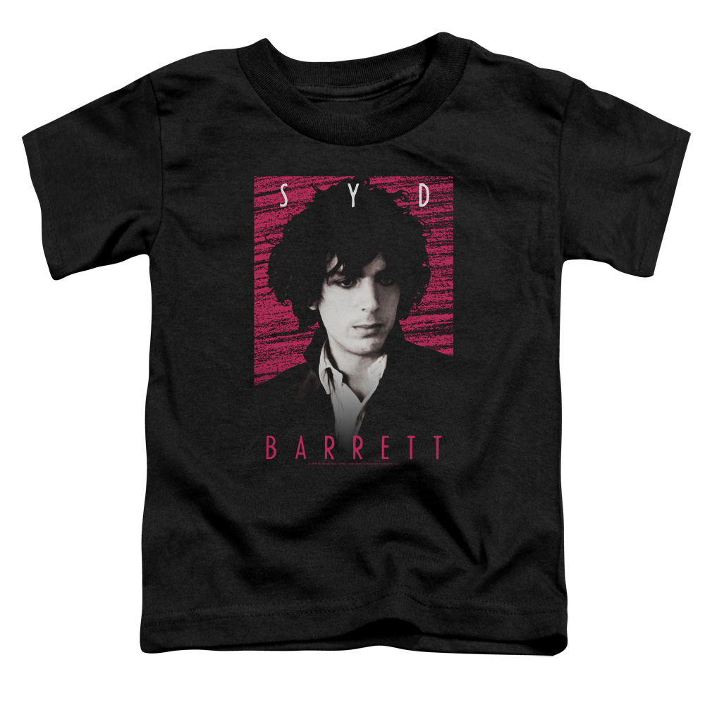 PERRY130-KT-1 Syd Barrett Toddler Short Sleeve T-Shirt, Black - Large 4T
