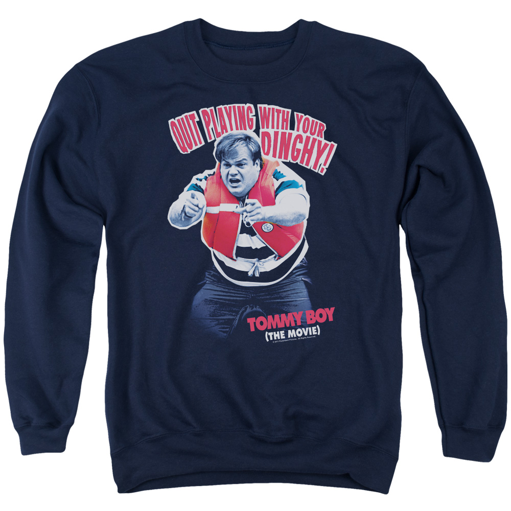 PAR110-AS-2 Tommy Boy Dinghy Adult Crewneck Sweatshirt, Navy - Medium