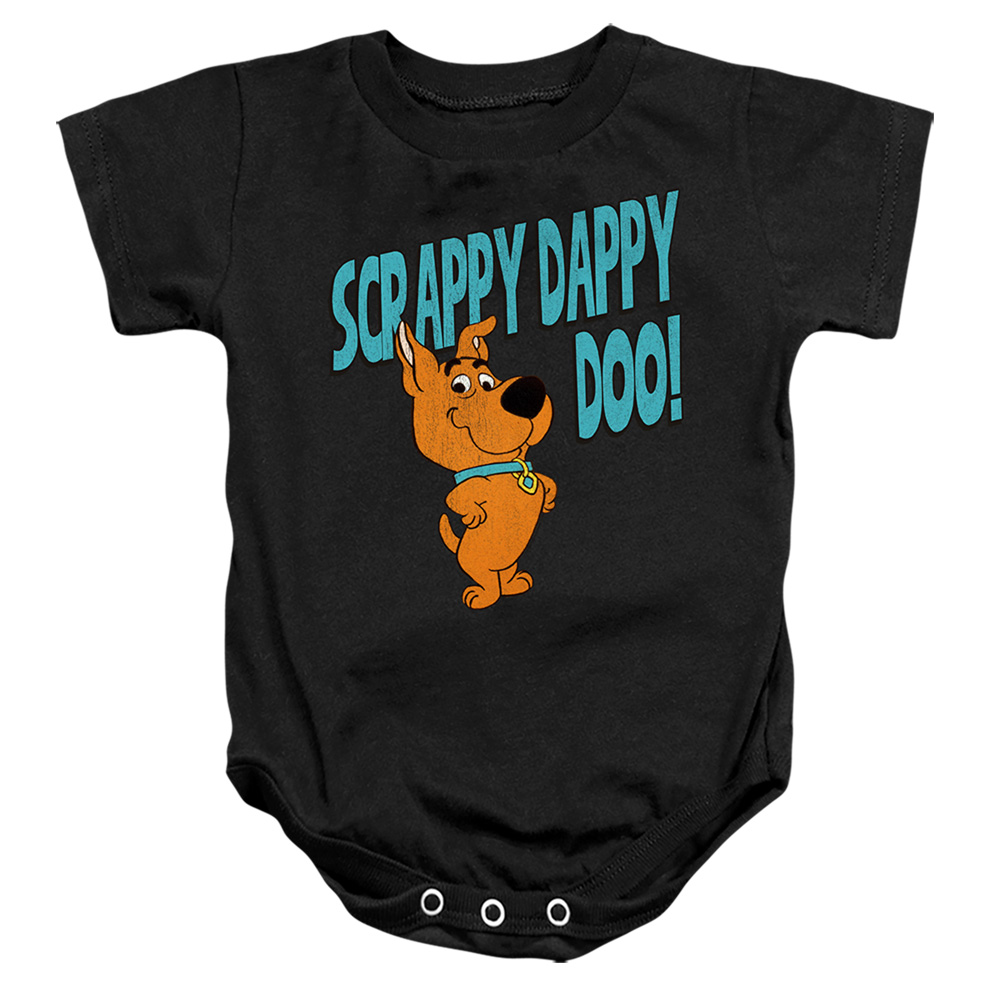 SD124-SS-2 Scooby Doo Scrappy Infant Snapsuit, Black - Medium - 12 Month