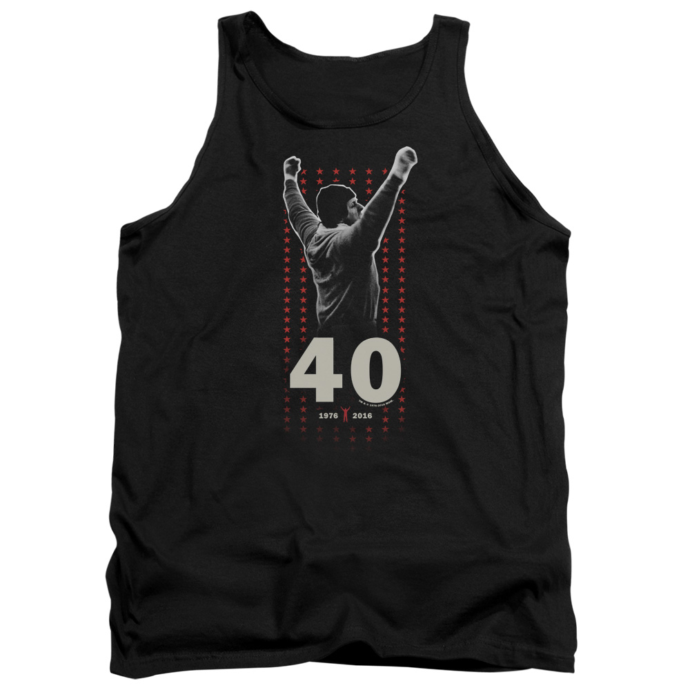 MGM366-TK-2 Rocky Stars Adult Tank Top, Black - Medium
