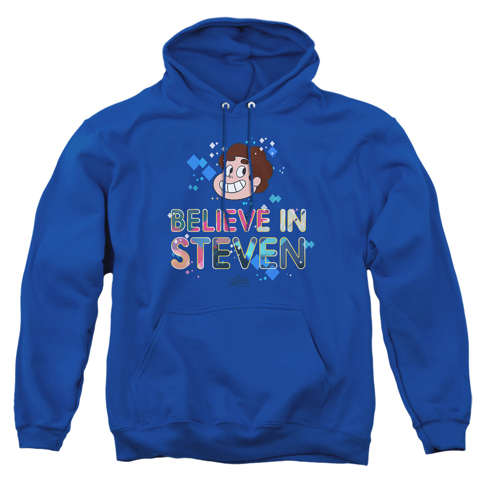 CN343-AFTH-5 Steven Universe Believe Adult Pullover Hoodie, Royal - 2X
